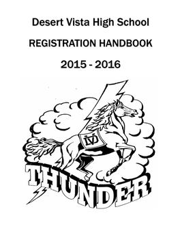 Desert Vista High School 2015-2016 Registration Handbook