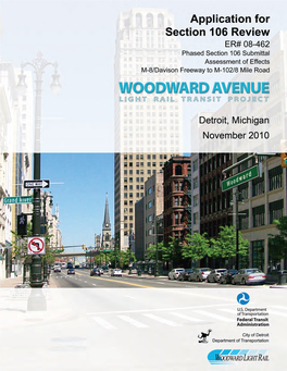 MDOT-Woodward Avenue Light Rail Transit Project FEIS Section 106
