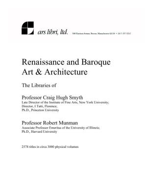 Renaissance and Baroque Art & Architecture