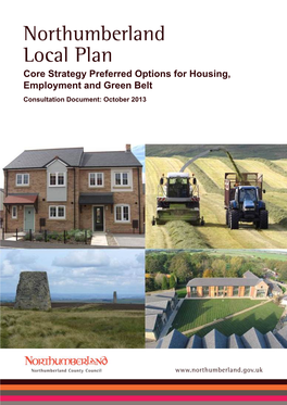 Northumberland Core Strategy Preferred Options 2 - October 2013 Foreword