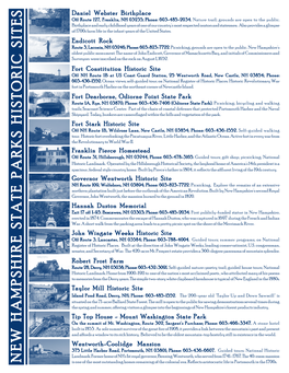 Historic Sites Information Sheet