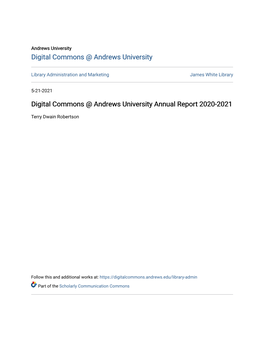 Digital Commons @ Andrews University Annual Report 2020-2021