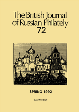The British Journal of Russian Philately 72