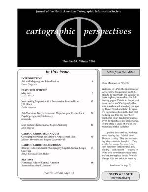 Cartographic Perspectives Information Society 1