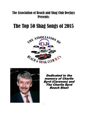 The Top 50 Shag Songs of 2015