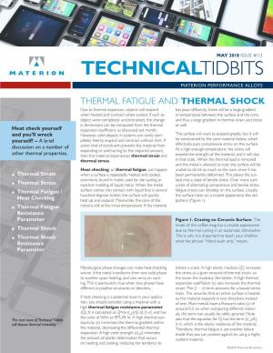 Thermal Fatigue and Thermal Shock
