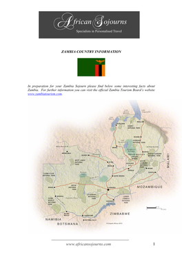 Zambia Country Information