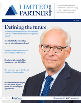 Defining the Future Pantheon Prepares to Reap the Rewards of Its Early Push Into Defined Contribution Pension Capital