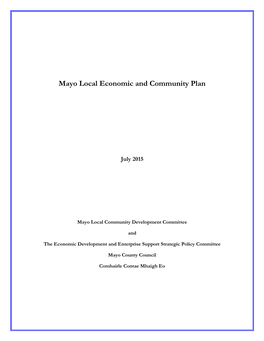 Mayo Local Economic and Community Plan