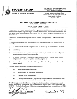 Contract Report: 2009