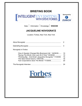 Novogratz Briefing Book