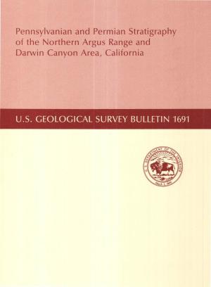 Pennsylvanian and Permian Stratigraphy of the Northern Argus Range and Darwin Canyon Area, California