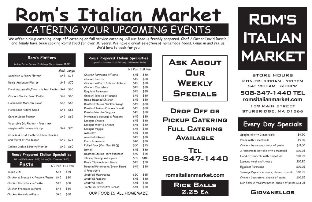 Rom's Italian Market