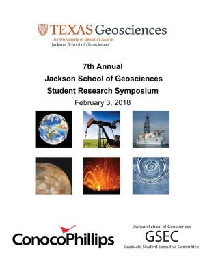 Program and Abstracts from the 7Th Annual Student Research Symposium