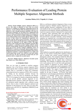 Performance Evaluation of Leading Protein Multiple Sequence Alignment Methods