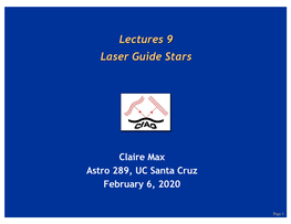 Laser Guide Stars