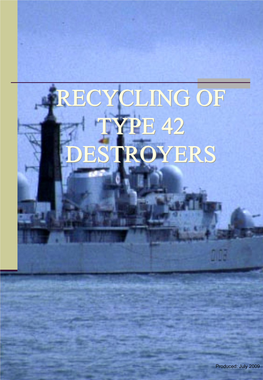 Recycling of Ex-Hms Fearless