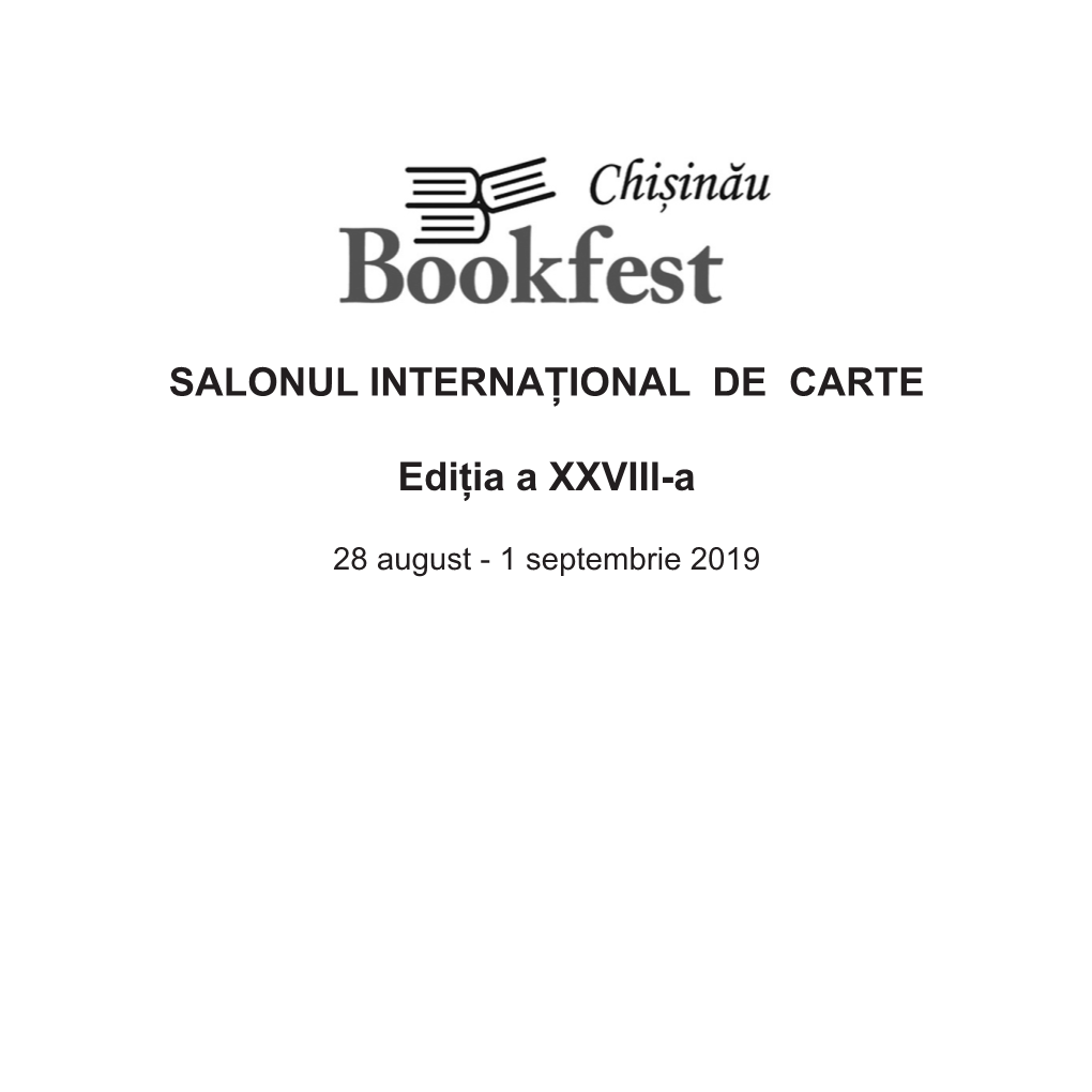 Catalogul Salonului Internațional De Carte Bookfest 2019