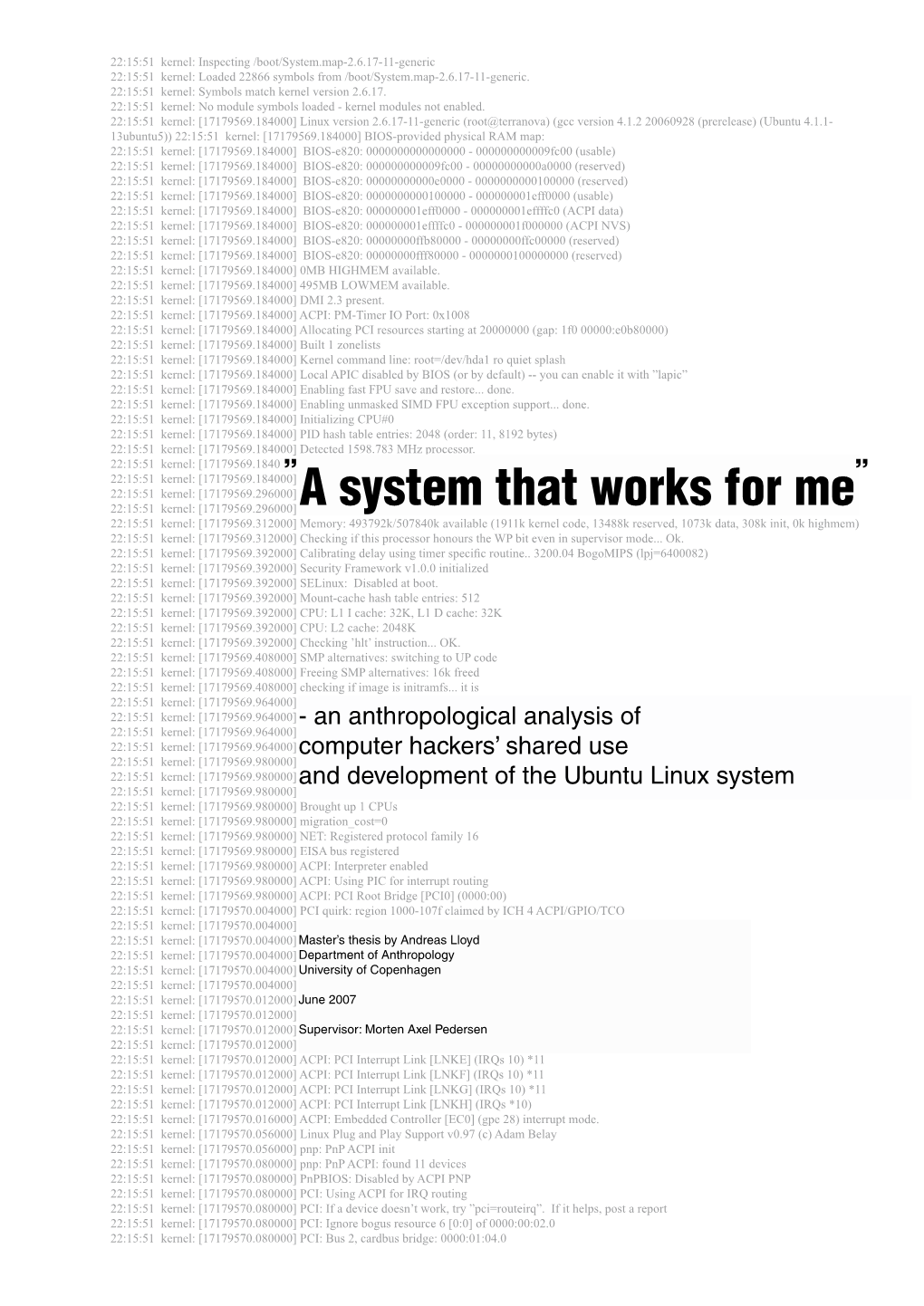 A System That Works for Me” – How Ubuntu Hackers Use and Configure Their System