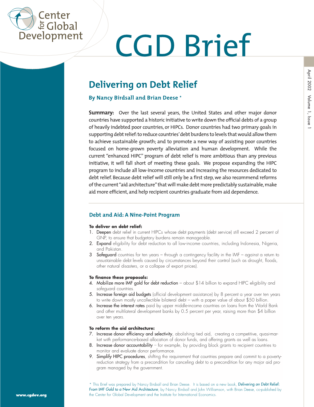 CGD BRIEF APRIL PDF.Cra