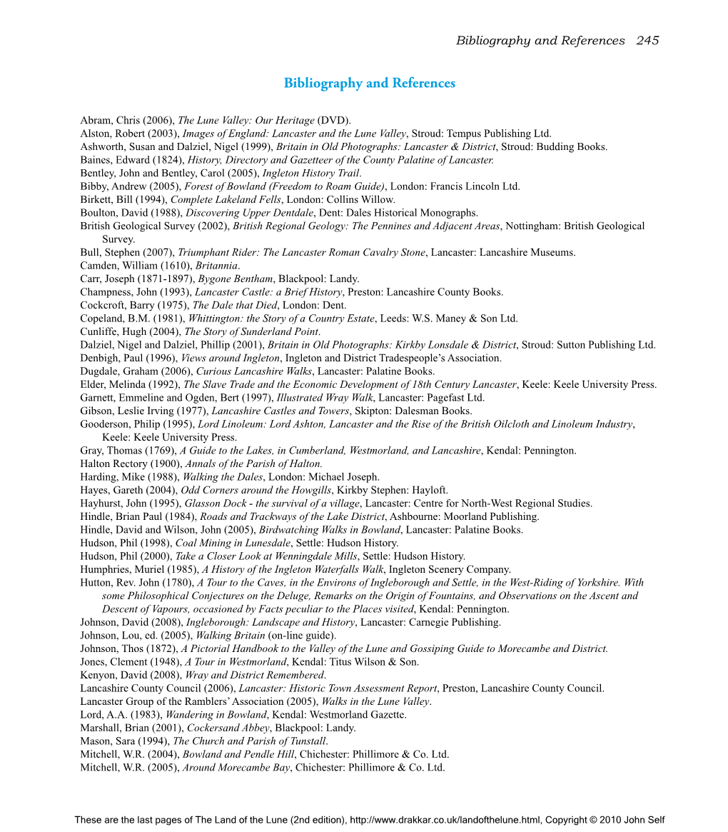 Bibliography and References 245