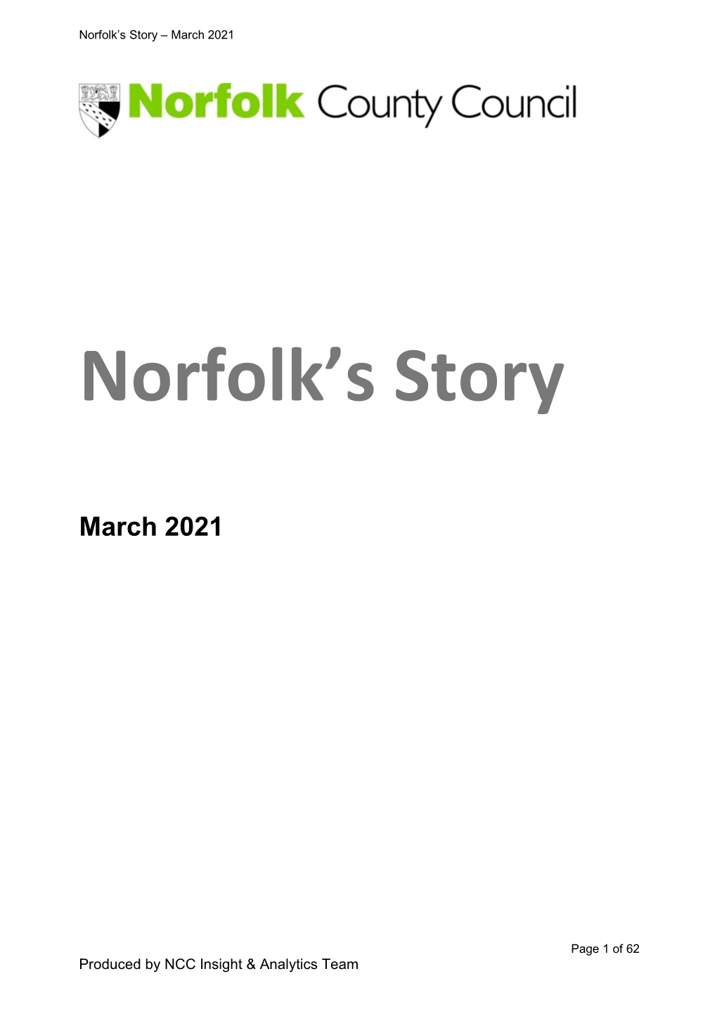 Norfolk's Story