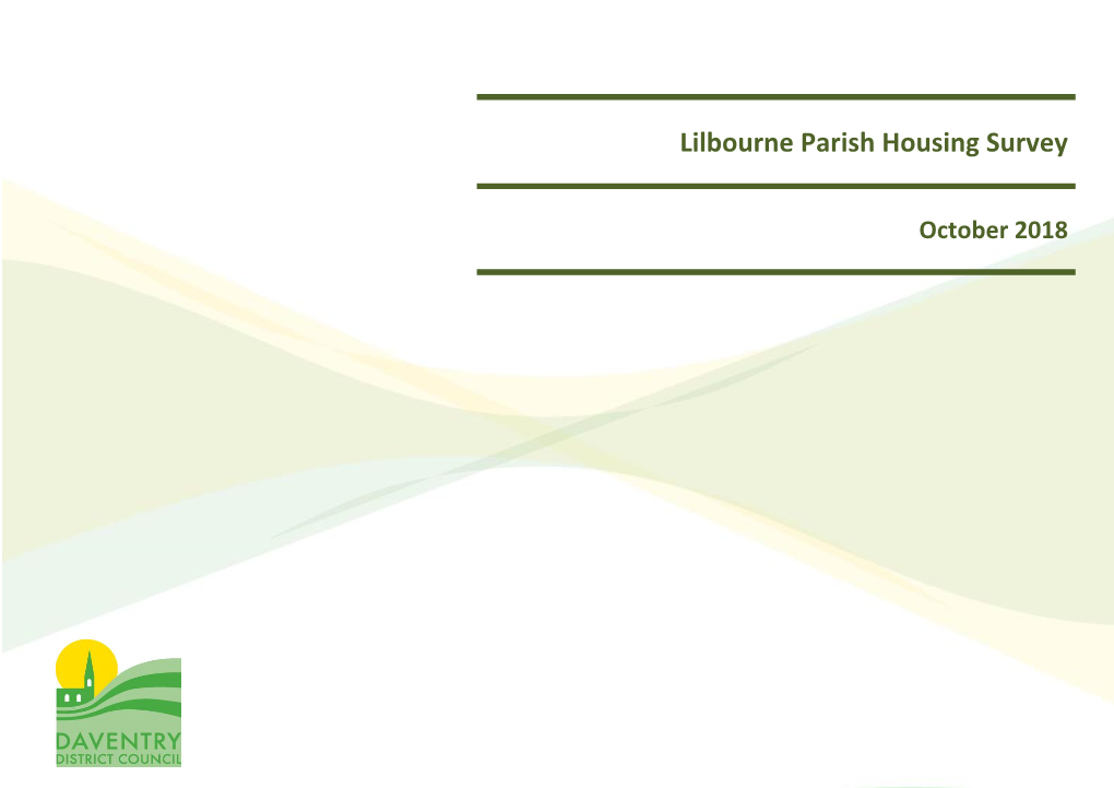 Lilbourne Parish Housing Survey