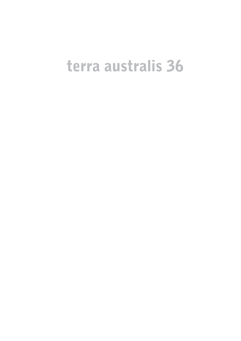 Terra Australis 36