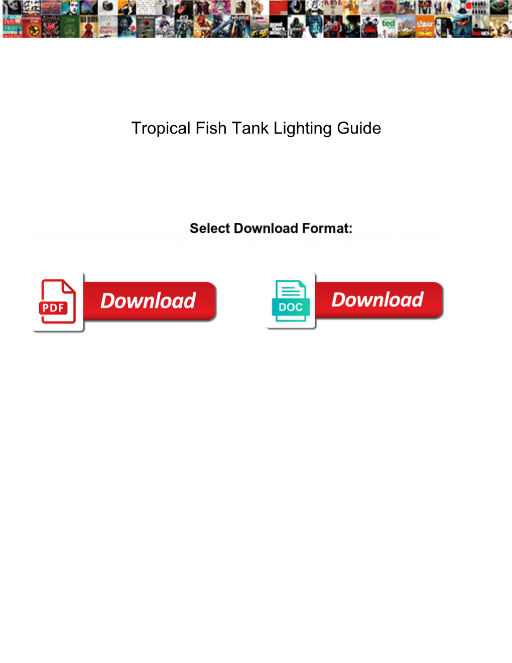 Tropical Fish Tank Lighting Guide