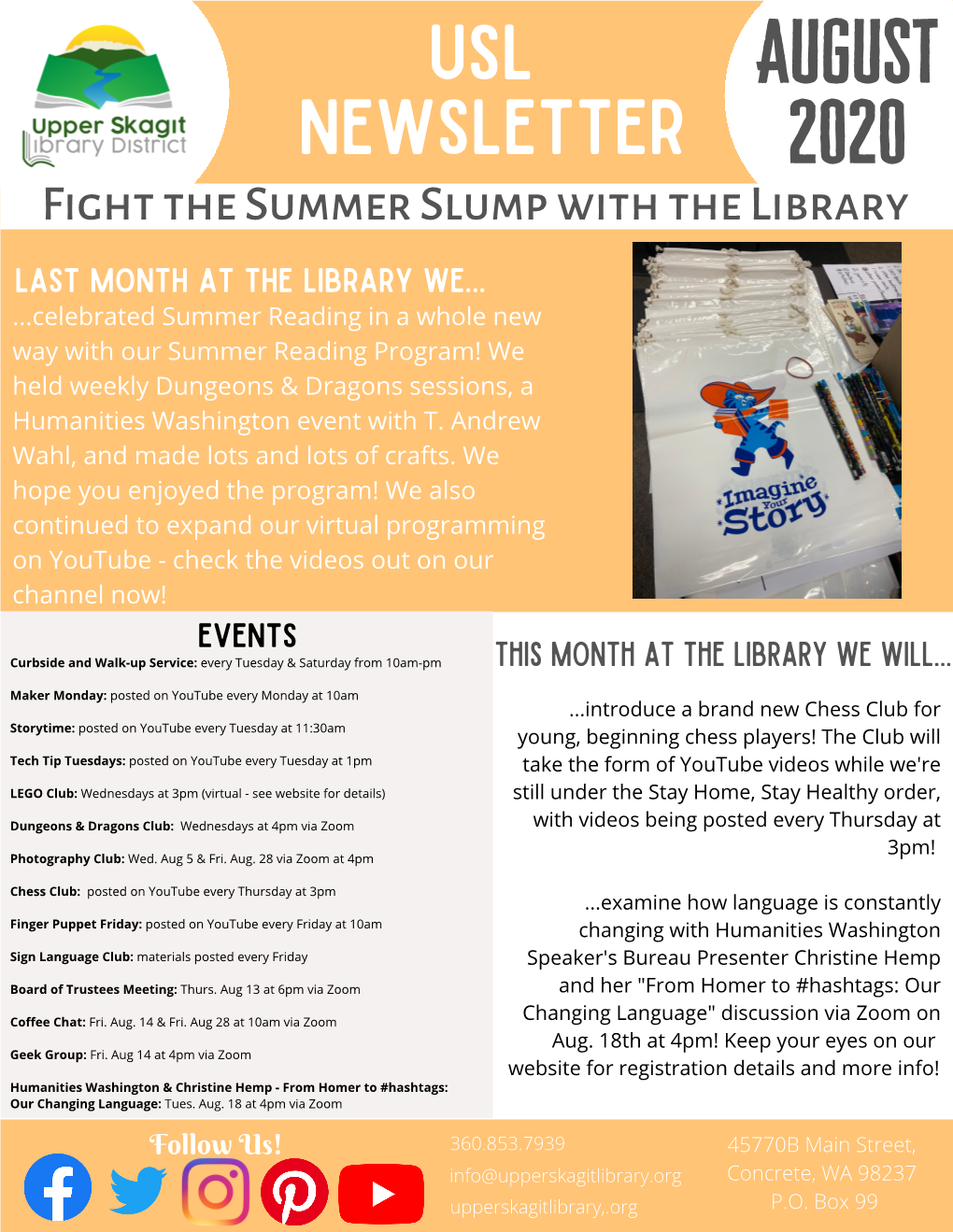 August 2020 Newsletter