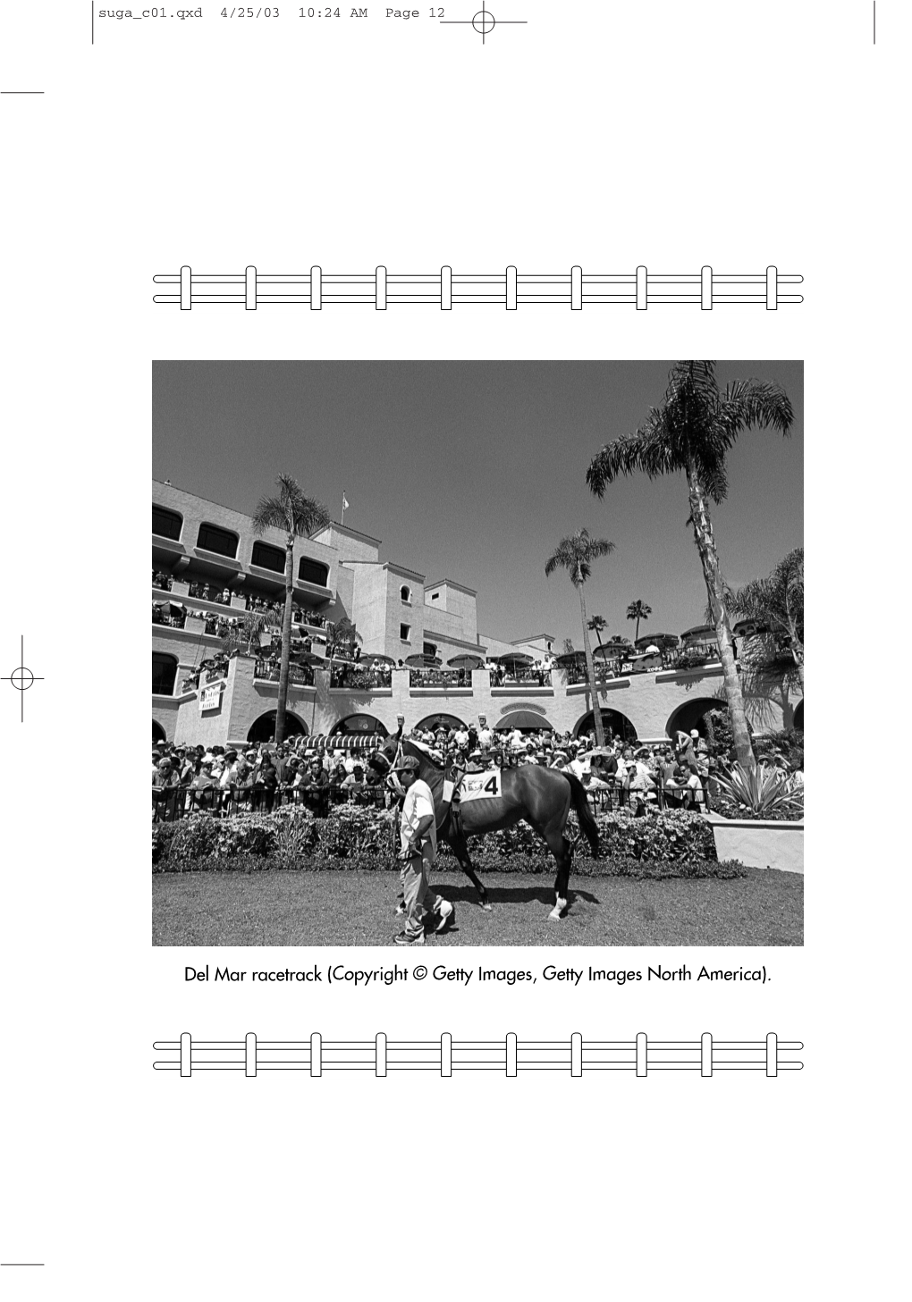 Del Mar Racetrack (Copyright © Getty Images, Getty Images North America). Suga C01.Qxd 4/25/03 10:24 AM Page 13