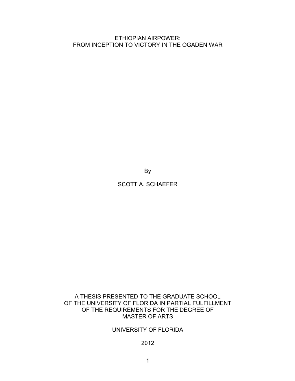 University of Florida Thesis Or Dissertation Formatting