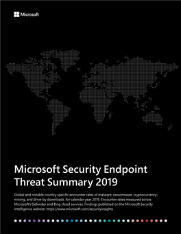 Microsoft Security Endpoint Threat Summary 2019