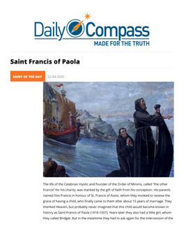 Saint Francis of Paola