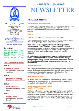 Newsletter Publicity 2011 Division of Marketing