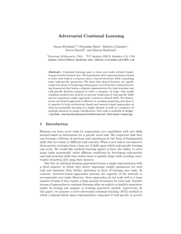Adversarial Continual Learning