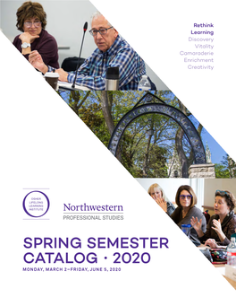 Spring Semester Catalog • 2020