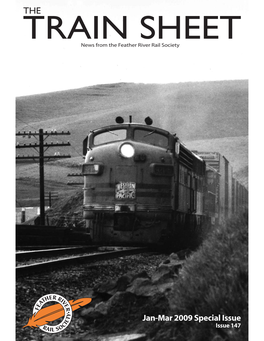 Train Sheet #147 Jan-Mar 2009 Roster