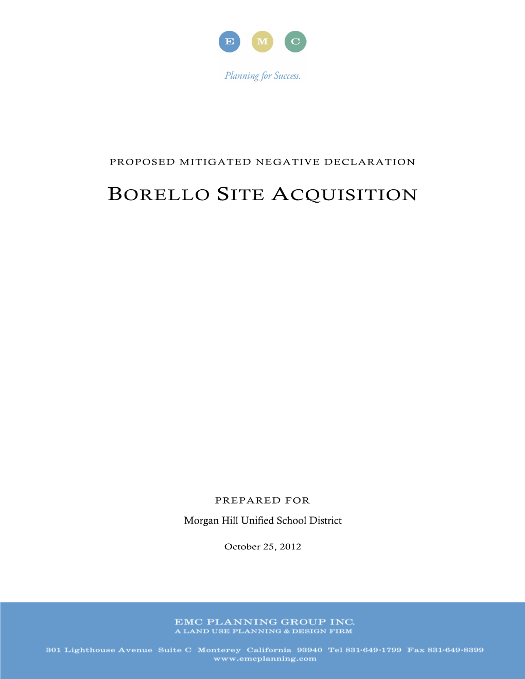 Borello Site Acquisition