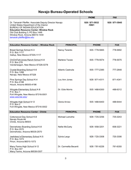 Navajo Bureau-Operated Schools