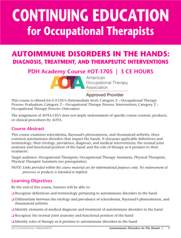 For Occupational Therapists