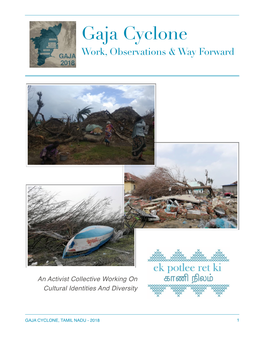 Gaja Cyclone Work, Observations & Way Forward