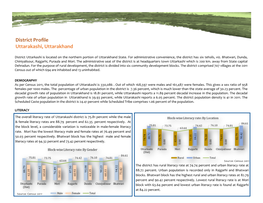 District Profile Uttarakashi, Uttarakhand