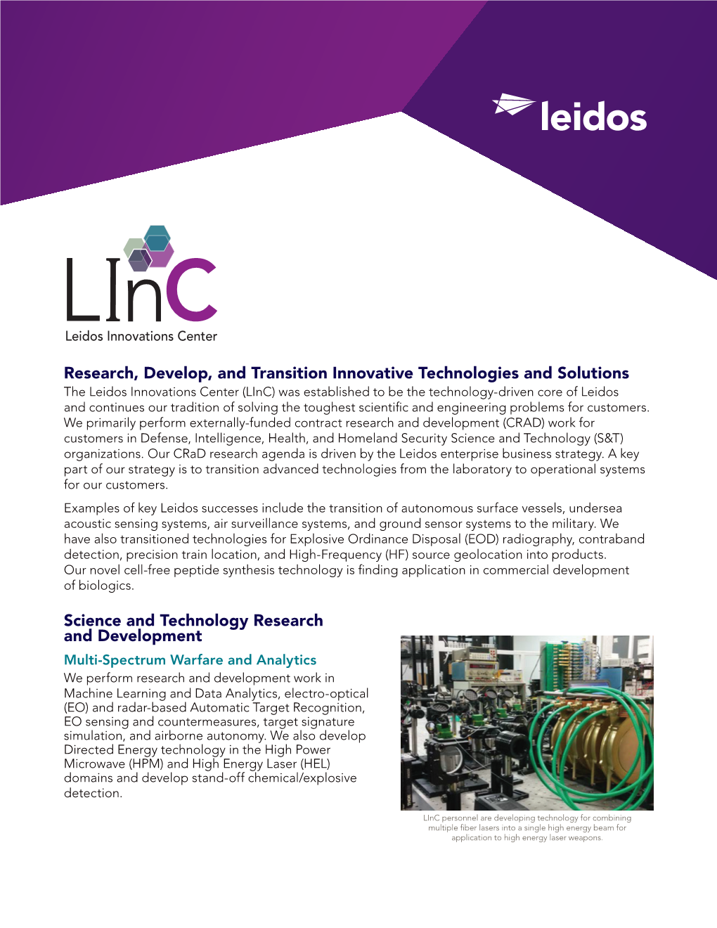 Linc Fact Sheet