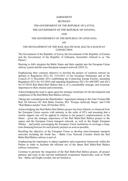 Agreement Between the Government of the Republic of Latvia The