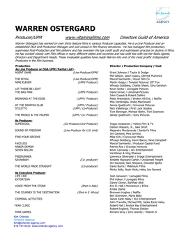 Warren Ostergard