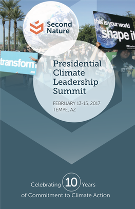 Presidential Climate Leadership Summit