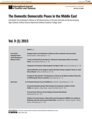 The Domestic Democratic Peace in the Middle East