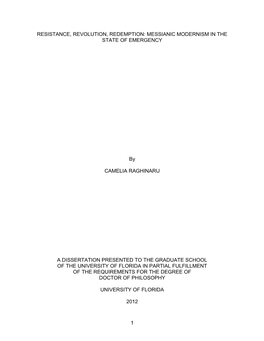 University of Florida Thesis Or Dissertation Formatting