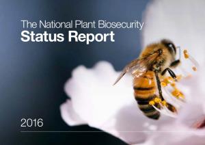 2016 National Plant Biosecurity Status Report